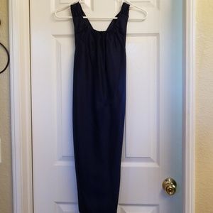 Banana republic XS slate blue silk sleeveless dres